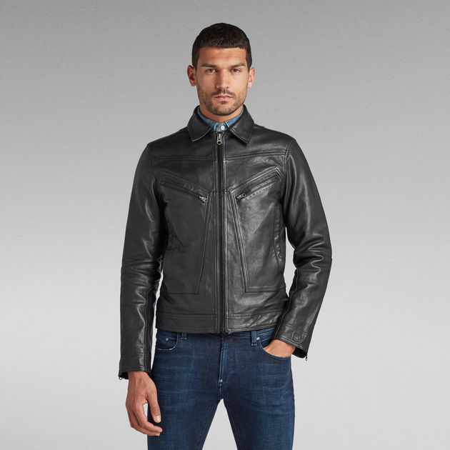 Flight Leather Jacket | ブラック | G-STAR® JP