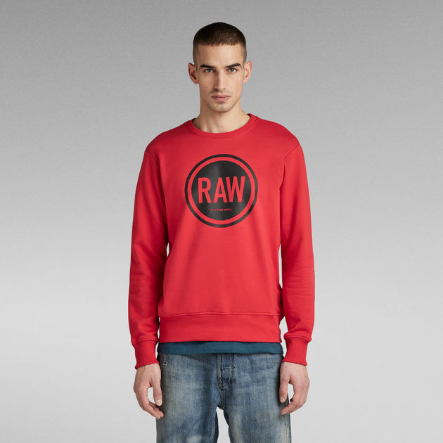 Circle RAW Sweater | Red | G-Star RAW® US