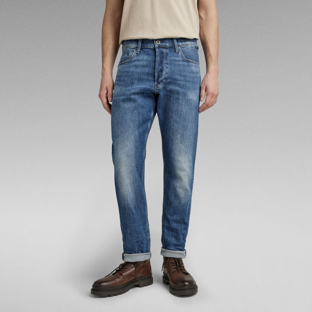 Triple A Regular Straight Jeans, Medium blue
