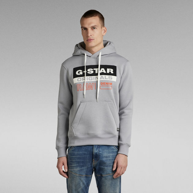 G star raw grey hoodie store