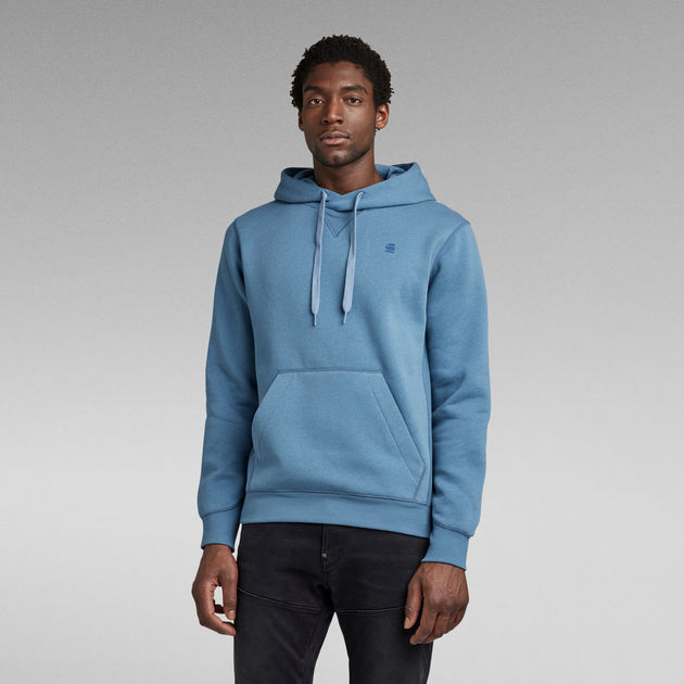 RAW® | Hooded | Medium blue G-Star Sweater Core Premium US