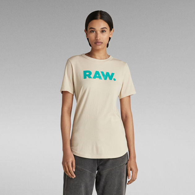 Pelmel Centimeter forhøjet RAW. Slim T-Shirt | Beige | G-Star RAW®