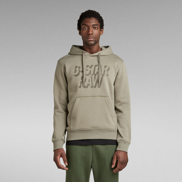 送料込★G-Star★パーカー Retro Shadow Retro Shadow Graphic Hooded Sweater | グリーン | G-STAR® JP