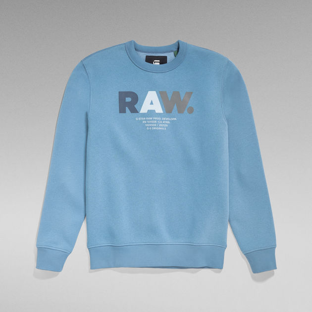 metriek Verenigde Staten van Amerika Trein Multi Colored RAW. Sweater | Medium blue | G-Star RAW®