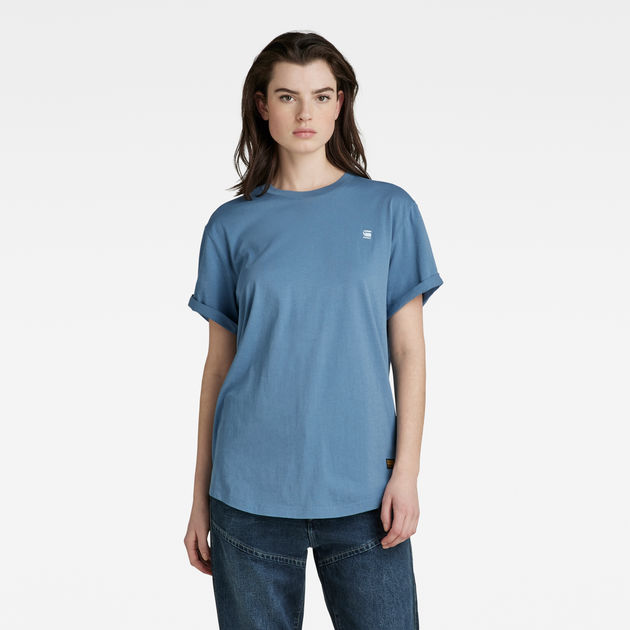 Dames Kleding voor voor Jumpsuits G-Star RAW Lash Fem Loose V T T-shirt in het Blauw 