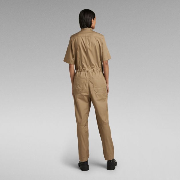 G-Star RAW Army Ss Jumpsuit,beige/khaki in Natural Womens Clothing Jumpsuits and rompers Full-length jumpsuits and rompers 