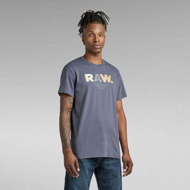 Multi Colored RAW. T Shirt Medium blue G STAR US