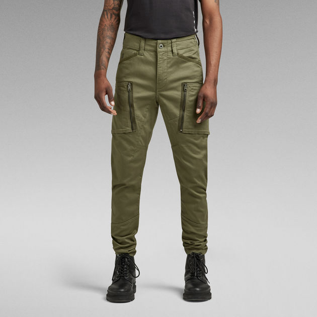 G Star Raw Rovic Zip 3D Straight Tapered Fit Cargo Pants Green Size  29(32×31) | eBay