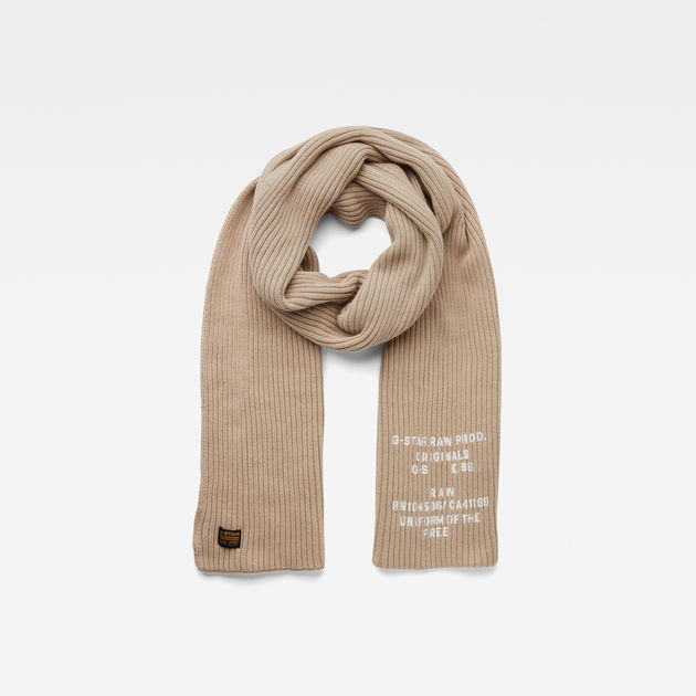 Effo Scarf Text Beige G-STAR® CY