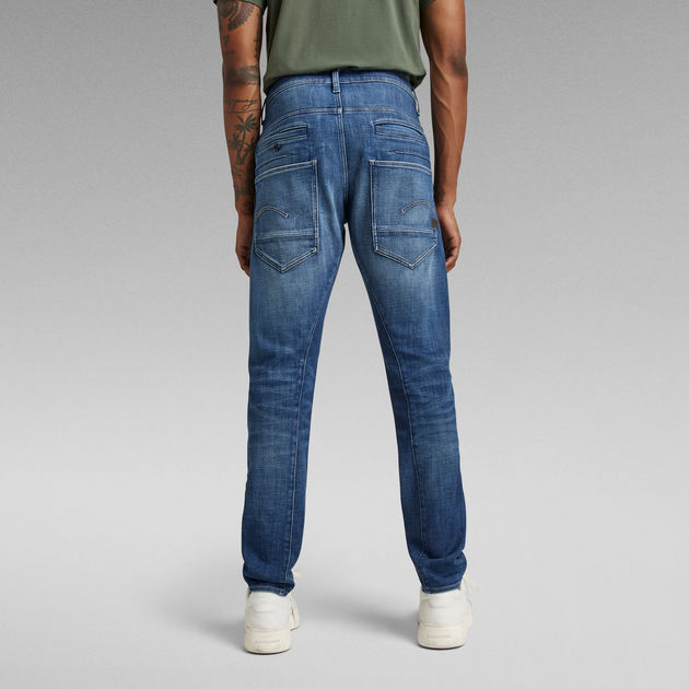 G-Star RAW Denim D-staq 3d Slim Casual Broek in het Zwart voor heren Heren Kleding voor voor Jeans voor Skinny jeans 