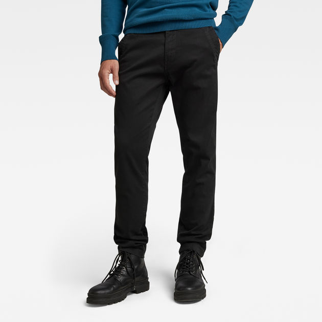 g star black chinos