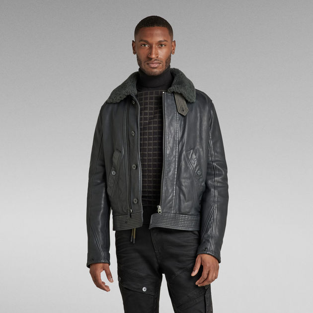US | Grey Jacket RAW® G-Star | Leather