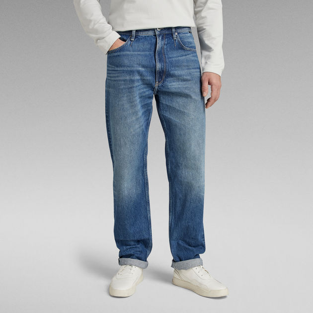 Rodd & Gunn Winton Relaxed Fit Italian Denim Jeans, Mid Blue at John Lewis  & Partners
