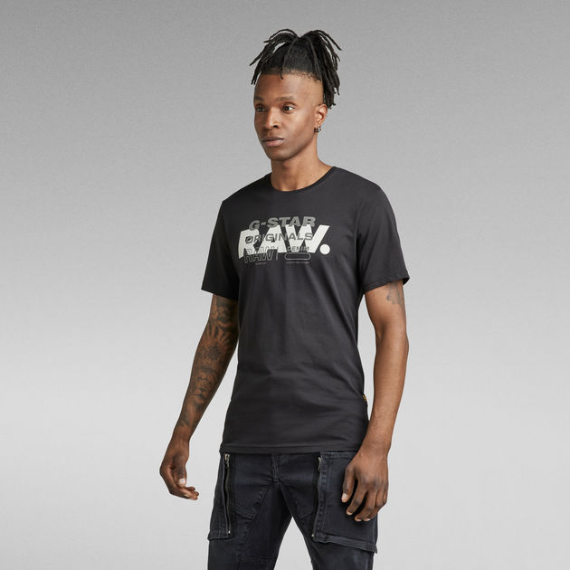Raw Originals Slim T Shirt Black G STAR ZA