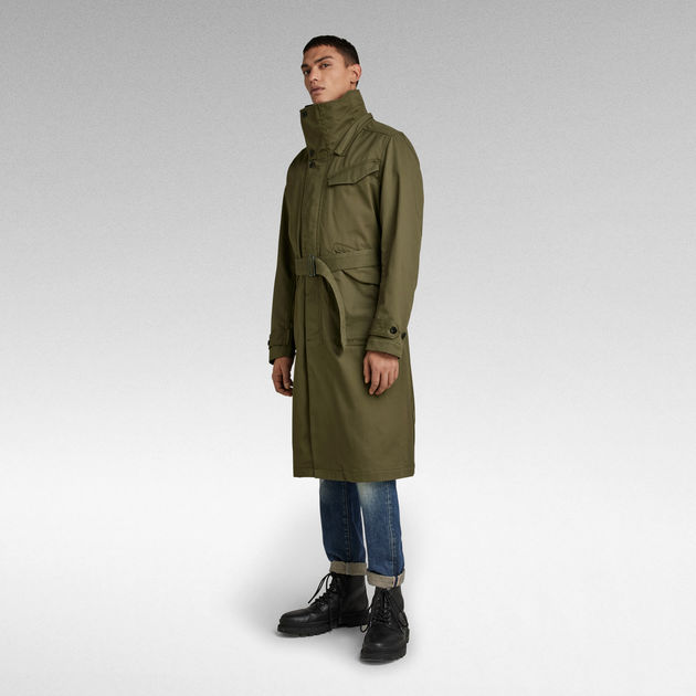 Trench Belted G-star RAW Homme Vêtements Manteaux & Vestes Manteaux Trench-coats 