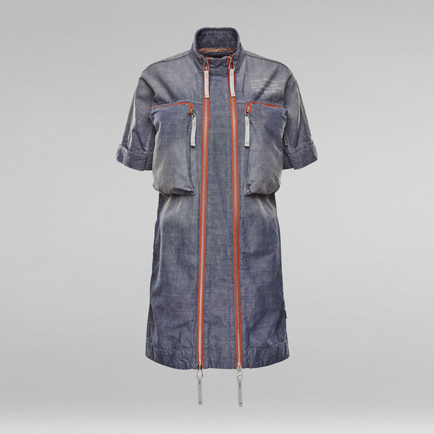 G−STAR ダークブルー コート G-Star RAW ダークブルー ロングコート XXS - メルカリ
