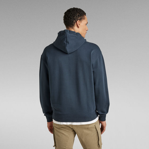 RAW. 7411 Loose Hooded Sweater | Dark blue | G-Star RAW®