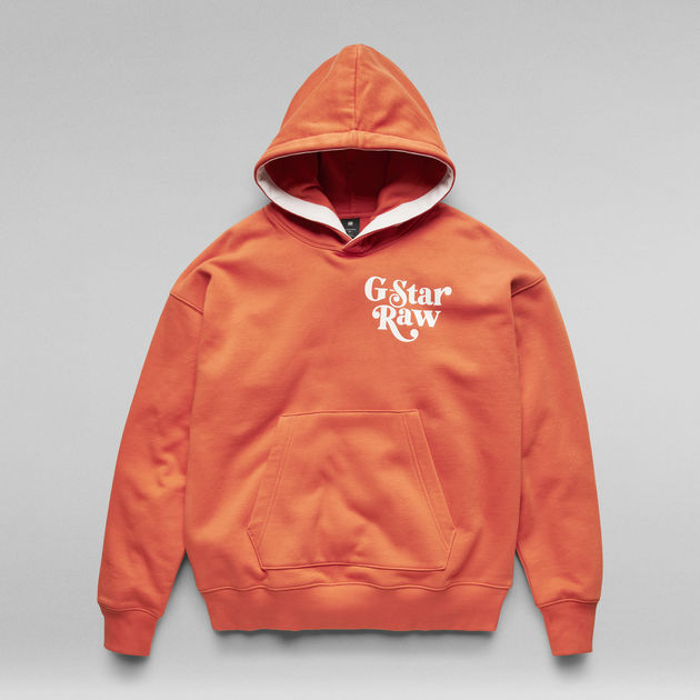 Unisex Foxy Chest Hoodie Orange G STAR US