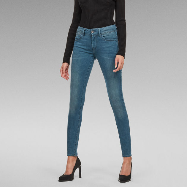 ジーンズスキニーストレッチLynn Mid Waist Skinny Jeans Lynn Mid Waist Skinny Jeans | Dark blue | G-STAR® US
