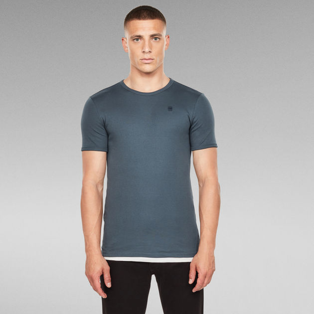 Base T-Shirt 2-pack | Medium blue | G-STAR® US