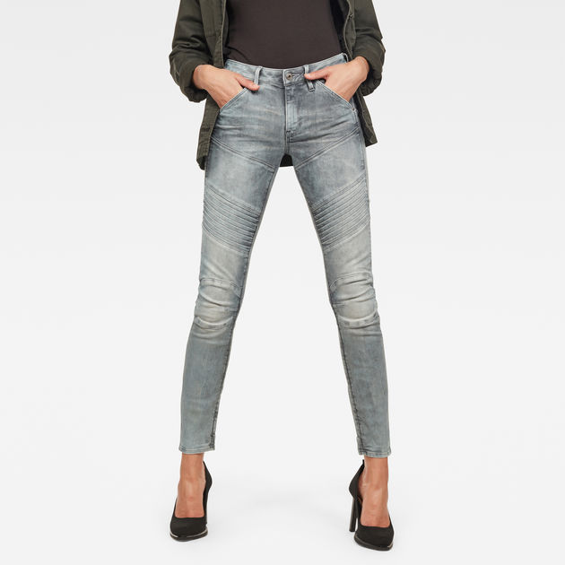Grace boot Onveilig 5620 Custom Mid Waist Skinny Jeans | Medium blue | G-Star RAW®