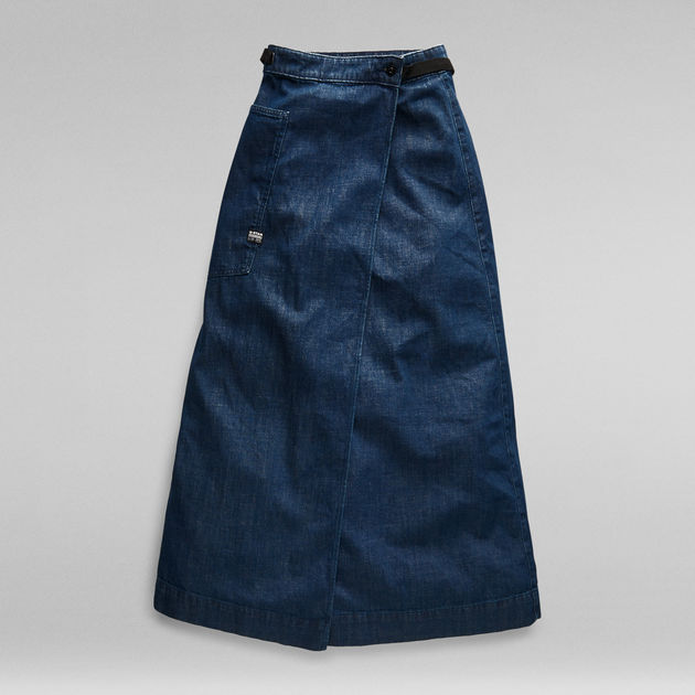 A-line Maxi Wrap Skirt