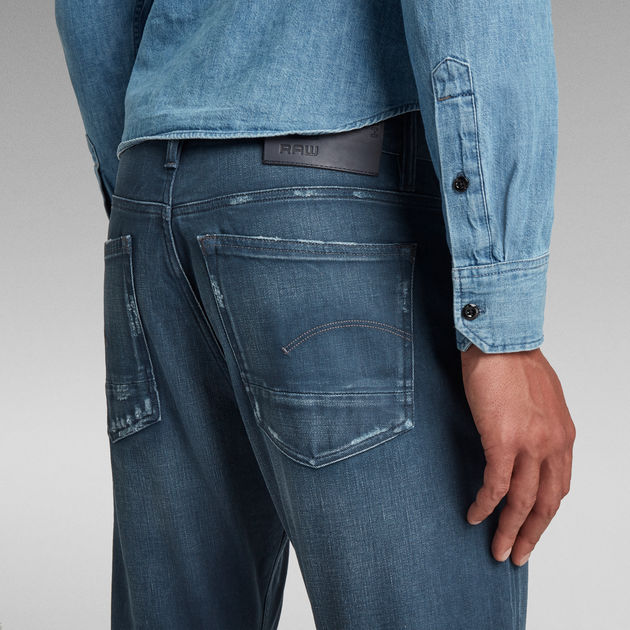 Toelopende Jeans in het Blauw voor heren G-Star RAW Denim A-staq Heren Kleding voor voor Jeans voor Tapered jeans 