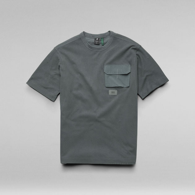 Mesh Pocket Loose T-Shirt