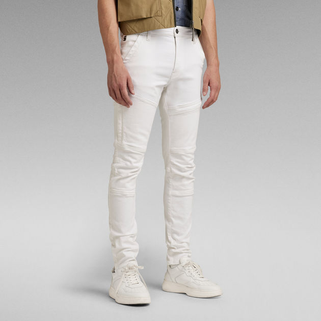 Rackam 3D Skinny Jeans | White | G-STAR® US