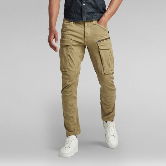 G-STAR Men's Rovic Zip 3D Straight Cargo Pants Black in Size