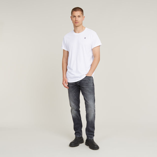 g star 3301 tapered jeans grey