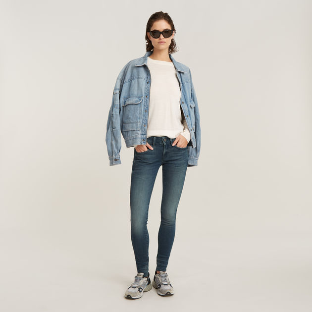 g star raw lynn mid skinny ladies jeans