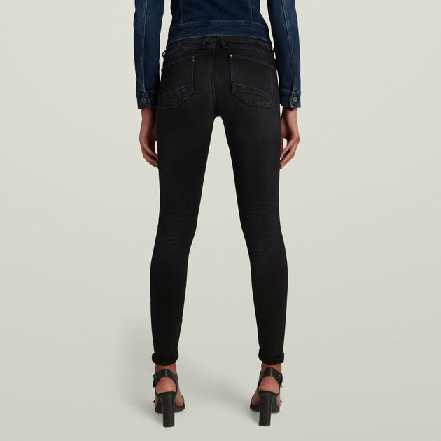 g star raw lynn mid skinny ladies jeans