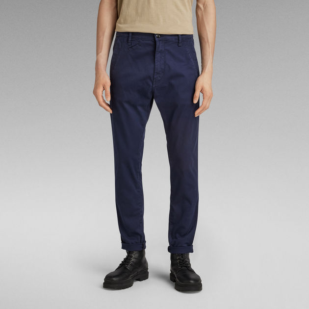 dark blue chino pants