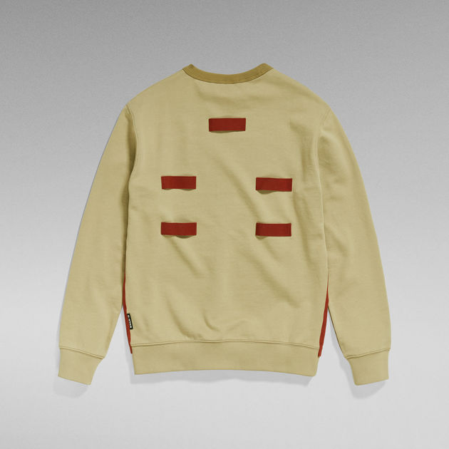 TAPE COLORBLOCK SWEATER/ロゴスウェット sucredito.coop