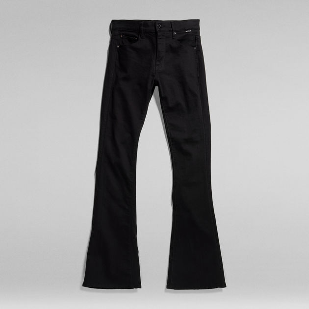 flare jeans black