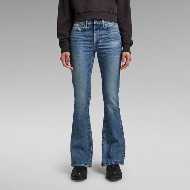 3301 Flare Jeans | ミディアムブルー | G-STAR® JP