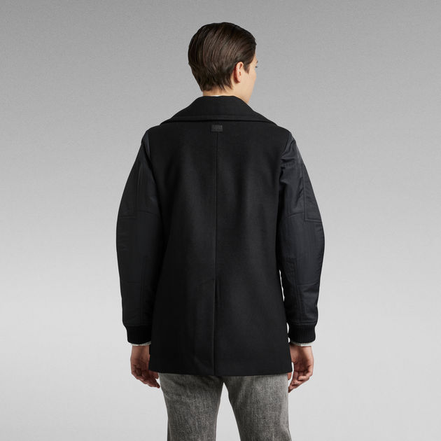 bomber peacoat