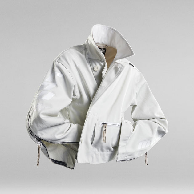 G star white jacket clearance