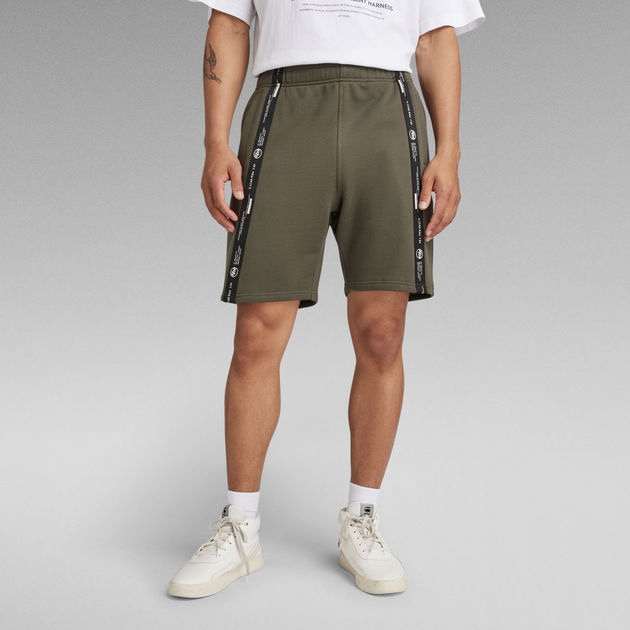 Tape Sweat Shorts, Green