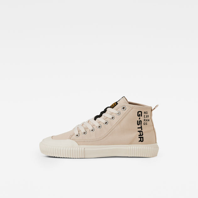 Noril Mid Canvas Logo Sneakers Beige G STAR AU