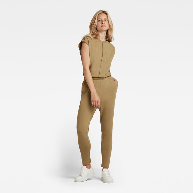 G-Star RAW S Snap Button Jumpsuit Womens Jumpsuits and rompers G-Star RAW Jumpsuits and rompers Green in Natural 