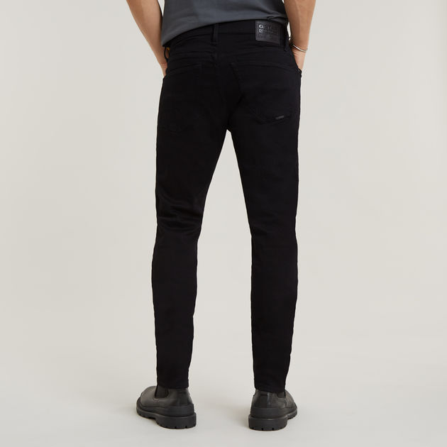 Heren Kleding voor voor Jeans voor Slim jeans G-Star RAW Denim 3301 Slim Jeans in het Zwart voor heren 