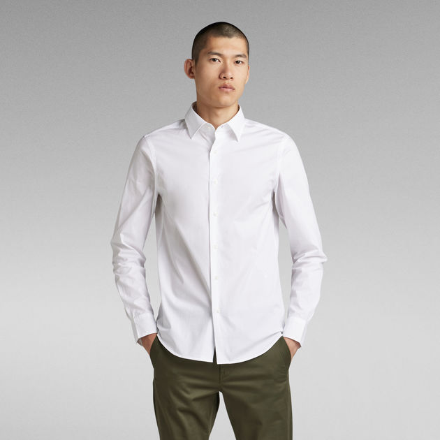 uitgehongerd Ademen Civic Slim Shirt | Herenkleding | Casual kleding | Wit | G-Star RAW®