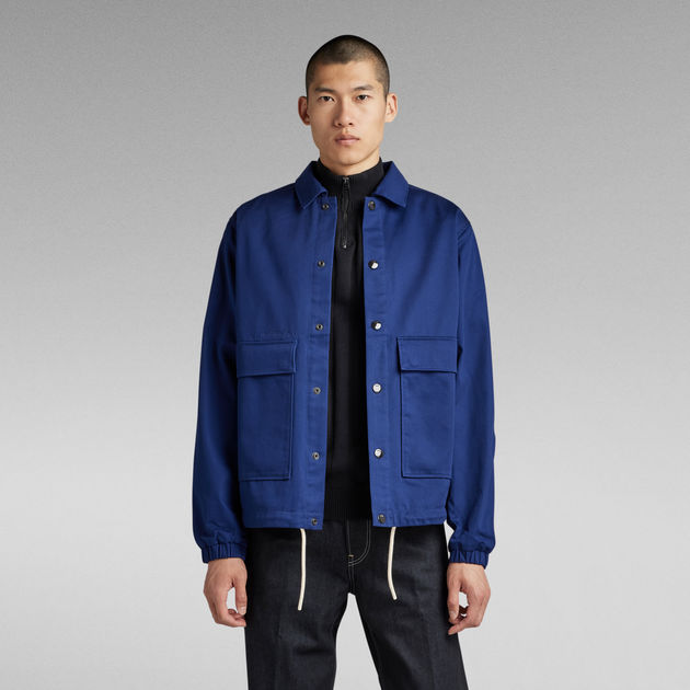 Coach Jacket | Medium blue | G-Star RAW® CA