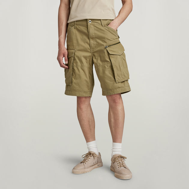 Rovic Zip Relaxed Shorts Green G STAR CA