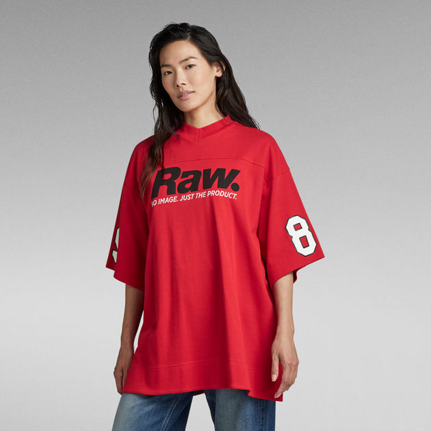 fusie Fascinerend beweeglijkheid 5XL RAW. Tight Mock V-Neck T-Shirt | Red | G-Star RAW®