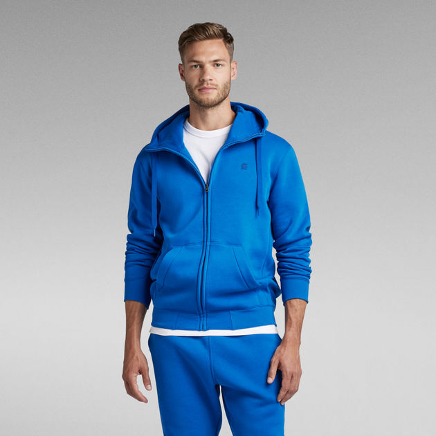 | Hooded Dark Core G-Star Zip RAW® Sweater US blue | Premium