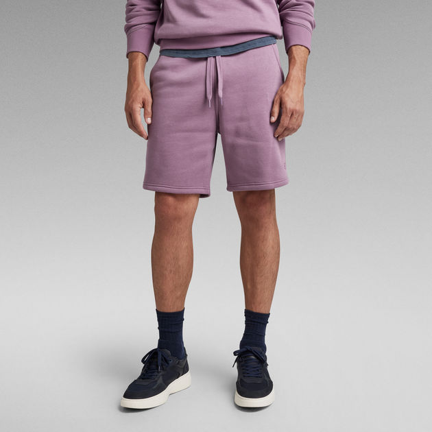 Premium Core Sweat Shorts Purple G STAR AU