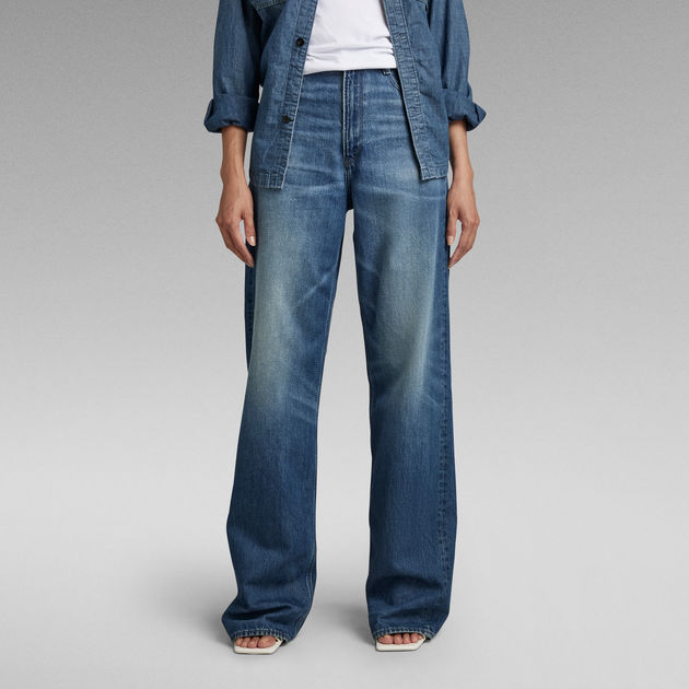 Stray Ultra High Loose Jeans | Medium blue | G-STAR® US